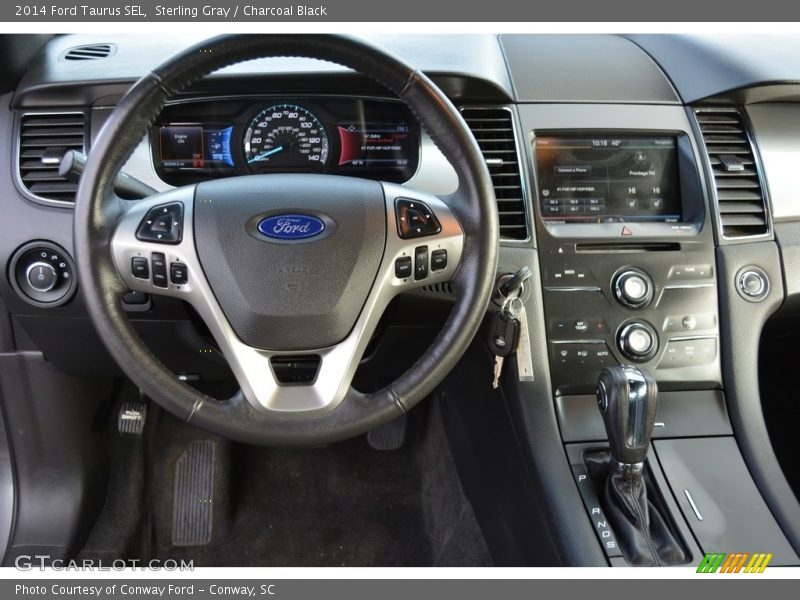 Sterling Gray / Charcoal Black 2014 Ford Taurus SEL