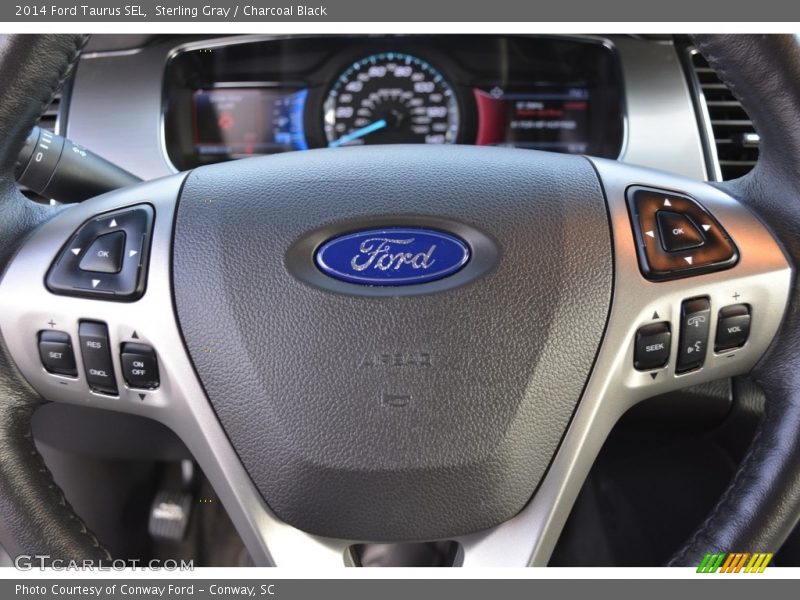 Sterling Gray / Charcoal Black 2014 Ford Taurus SEL