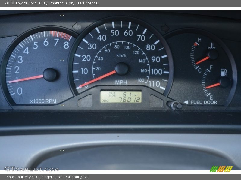 Phantom Gray Pearl / Stone 2008 Toyota Corolla CE