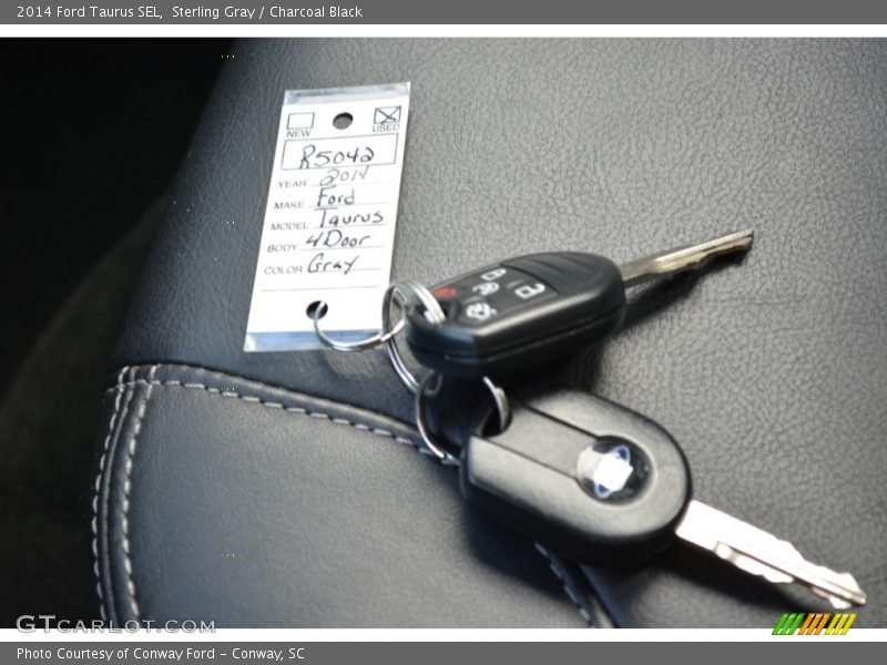 Sterling Gray / Charcoal Black 2014 Ford Taurus SEL