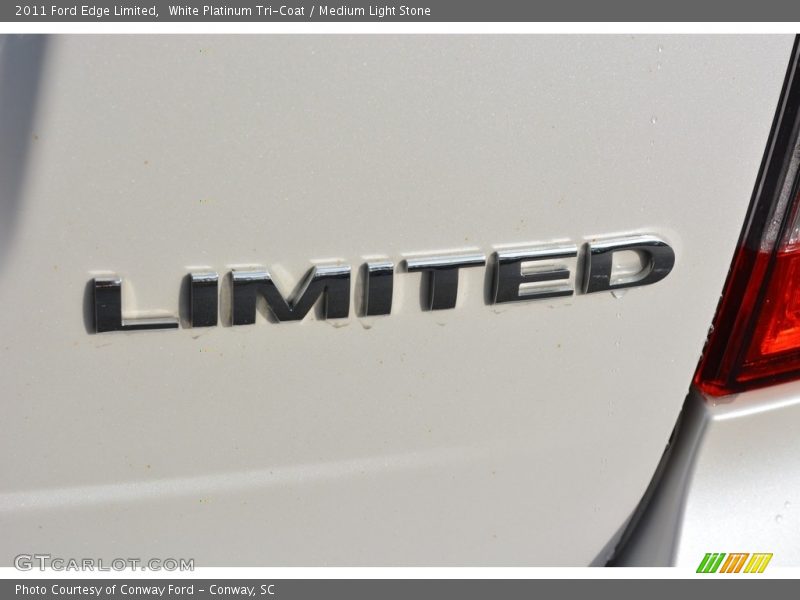 White Platinum Tri-Coat / Medium Light Stone 2011 Ford Edge Limited