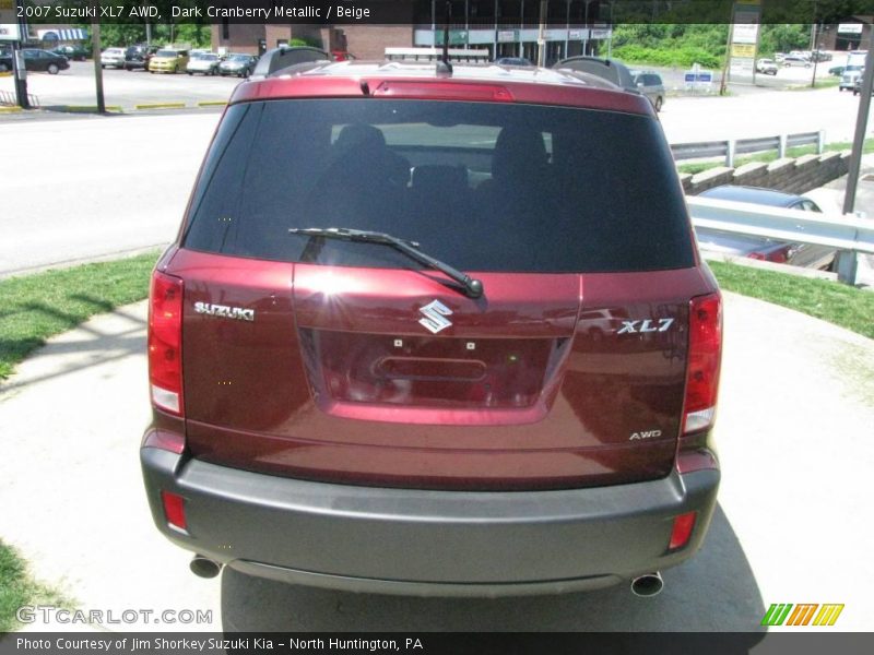 Dark Cranberry Metallic / Beige 2007 Suzuki XL7 AWD
