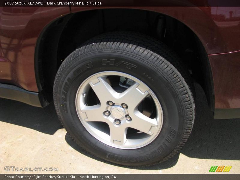 Dark Cranberry Metallic / Beige 2007 Suzuki XL7 AWD