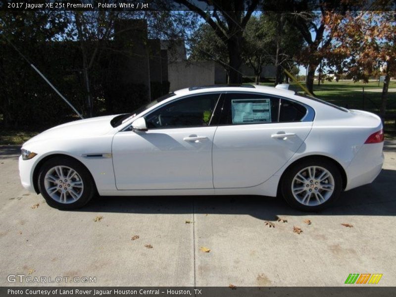 Polaris White / Jet 2017 Jaguar XE 25t Premium