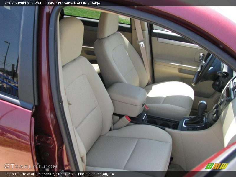 Dark Cranberry Metallic / Beige 2007 Suzuki XL7 AWD