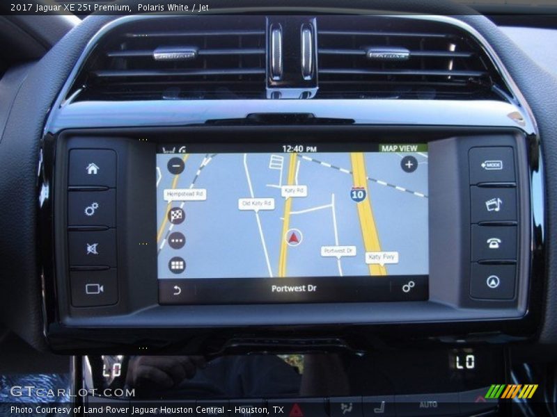 Polaris White / Jet 2017 Jaguar XE 25t Premium