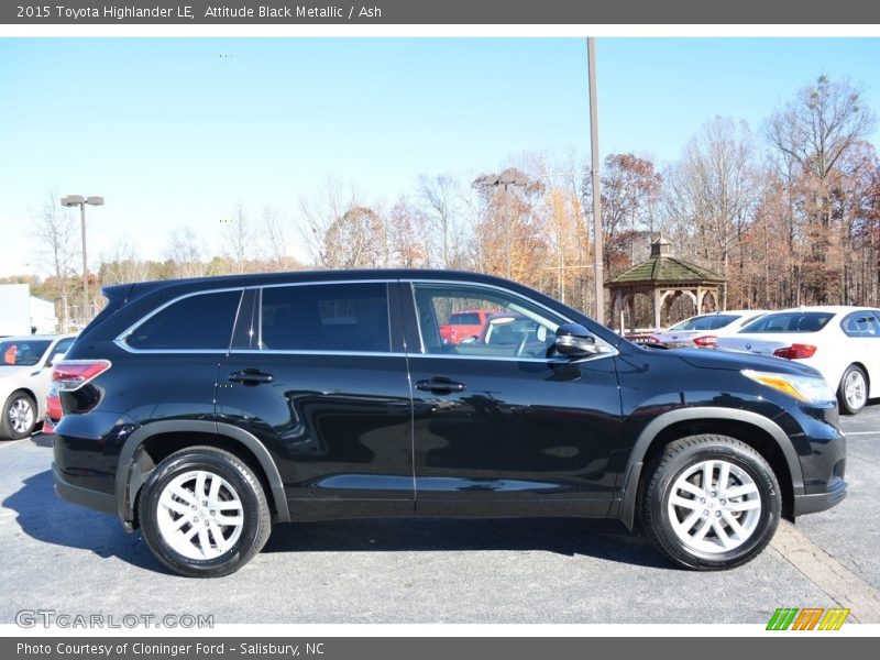 Attitude Black Metallic / Ash 2015 Toyota Highlander LE