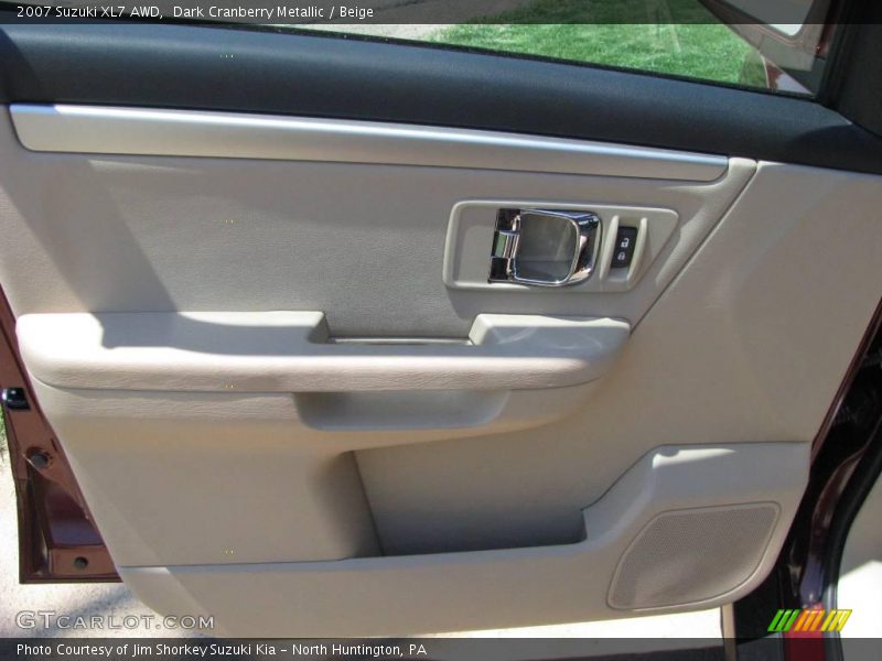 Dark Cranberry Metallic / Beige 2007 Suzuki XL7 AWD