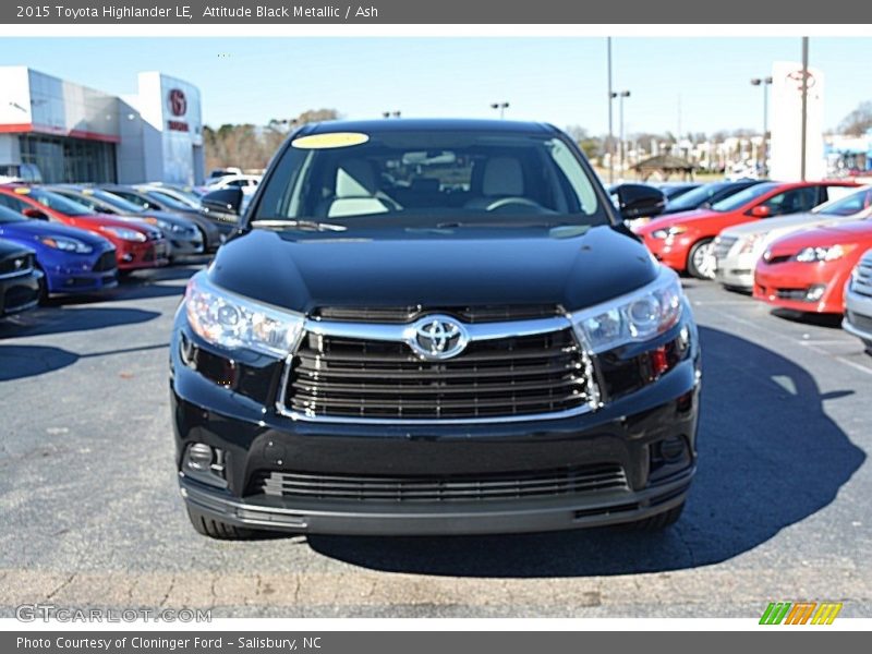 Attitude Black Metallic / Ash 2015 Toyota Highlander LE