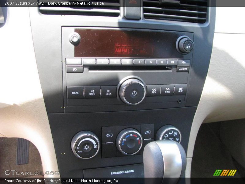 Dark Cranberry Metallic / Beige 2007 Suzuki XL7 AWD