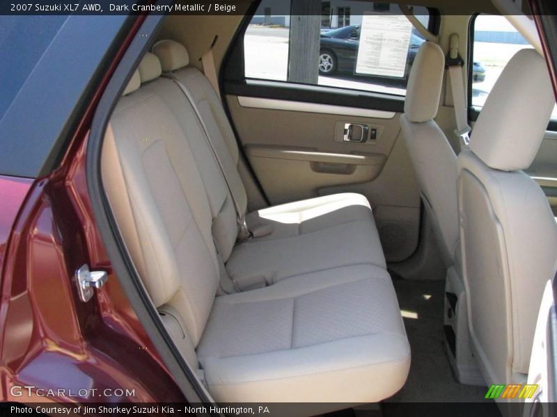 Dark Cranberry Metallic / Beige 2007 Suzuki XL7 AWD