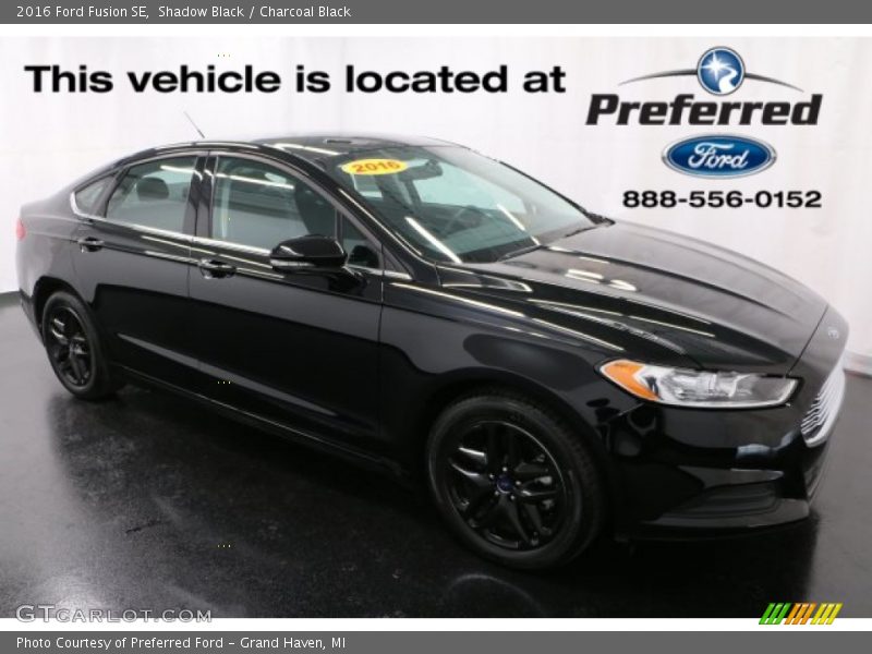 Shadow Black / Charcoal Black 2016 Ford Fusion SE