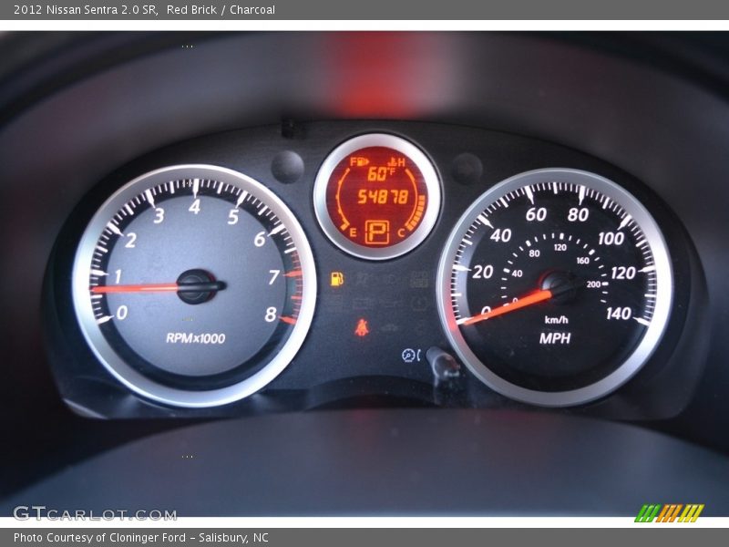 Red Brick / Charcoal 2012 Nissan Sentra 2.0 SR