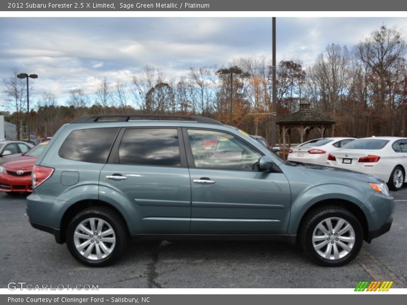 Sage Green Metallic / Platinum 2012 Subaru Forester 2.5 X Limited