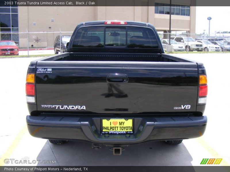 Black / Oak 2003 Toyota Tundra Limited Access Cab