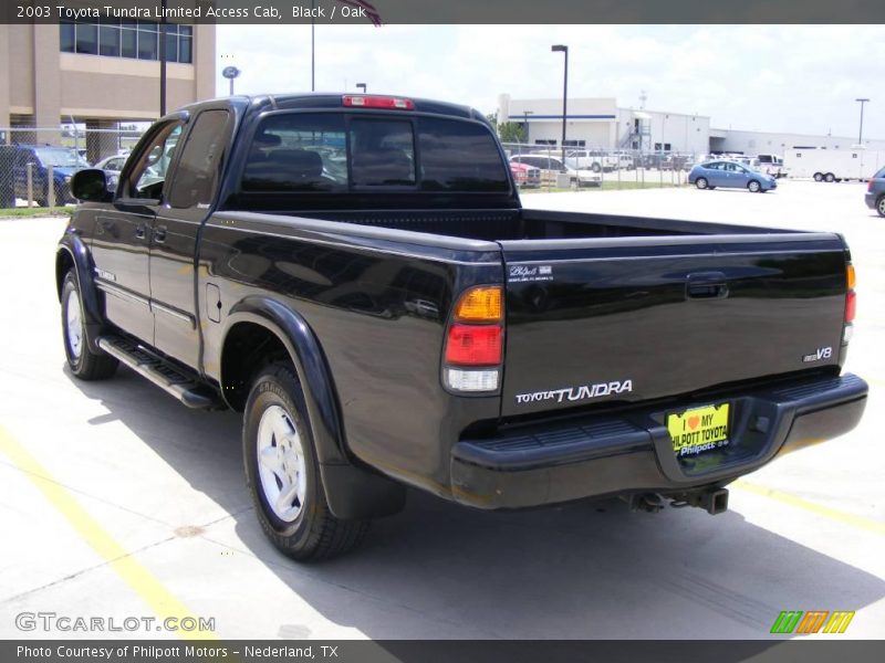 Black / Oak 2003 Toyota Tundra Limited Access Cab