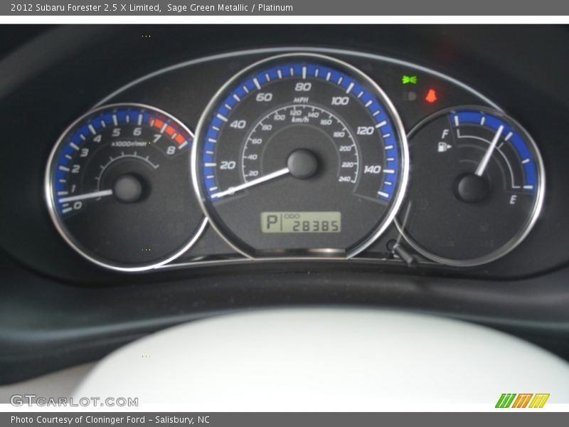 Sage Green Metallic / Platinum 2012 Subaru Forester 2.5 X Limited