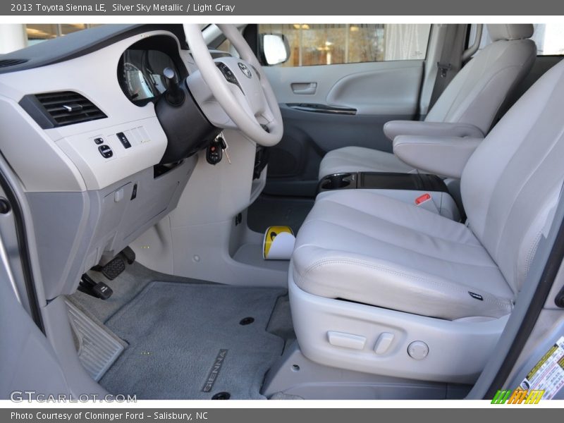 Silver Sky Metallic / Light Gray 2013 Toyota Sienna LE