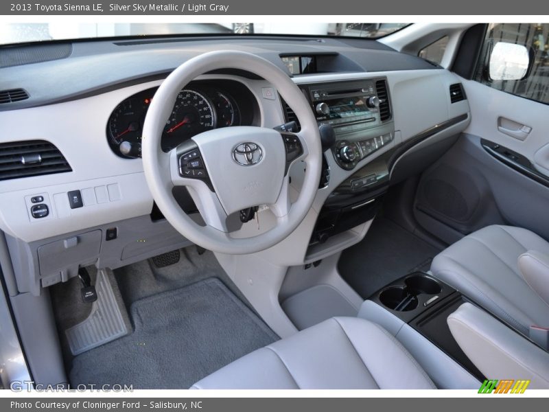 Silver Sky Metallic / Light Gray 2013 Toyota Sienna LE
