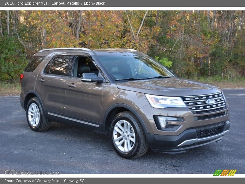 Caribou Metallic / Ebony Black 2016 Ford Explorer XLT