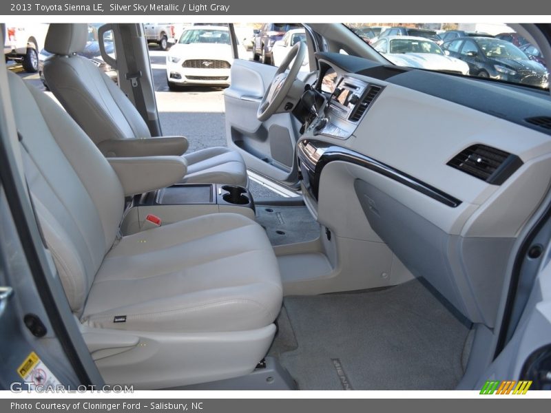 Silver Sky Metallic / Light Gray 2013 Toyota Sienna LE