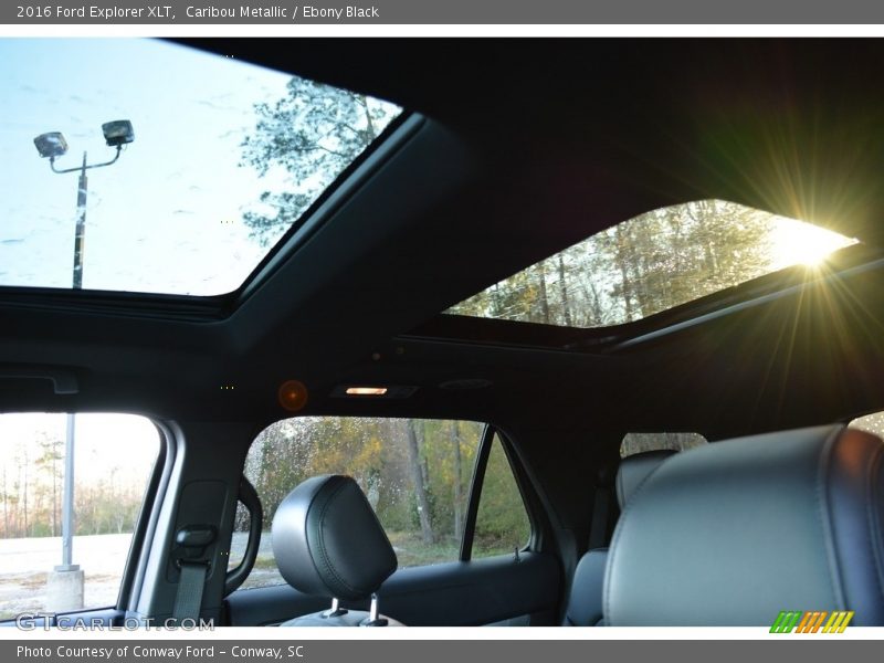 Caribou Metallic / Ebony Black 2016 Ford Explorer XLT