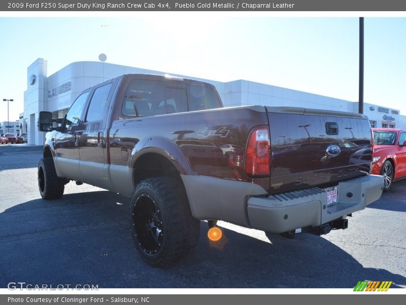 Pueblo Gold Metallic / Chaparral Leather 2009 Ford F250 Super Duty King Ranch Crew Cab 4x4