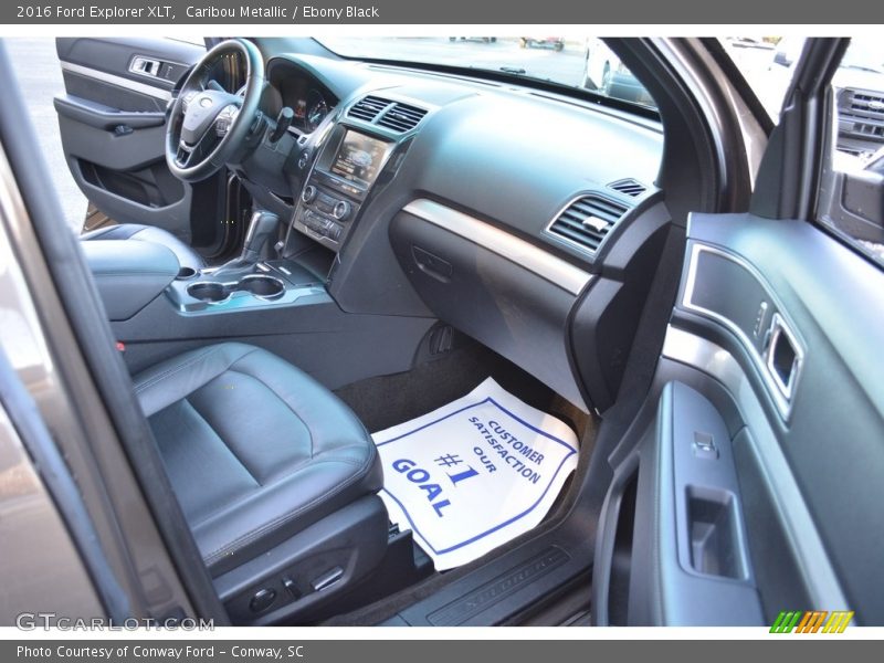 Caribou Metallic / Ebony Black 2016 Ford Explorer XLT