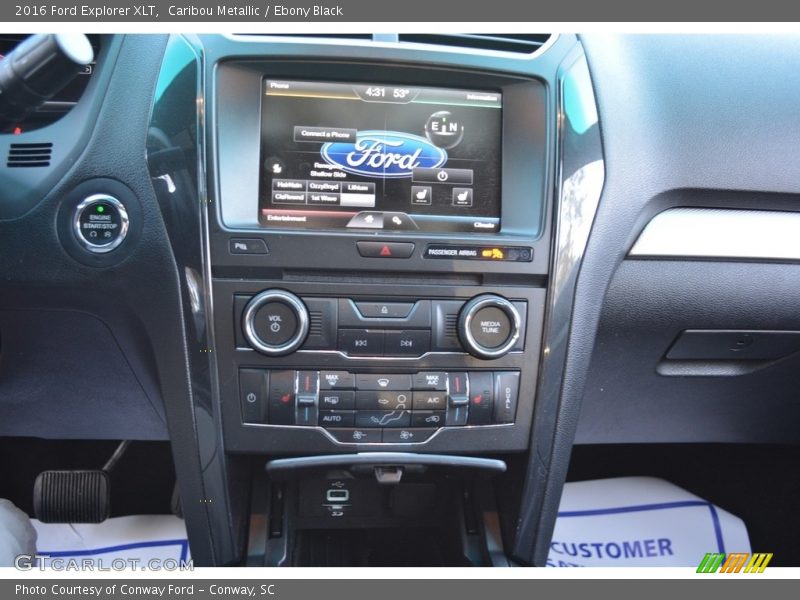 Caribou Metallic / Ebony Black 2016 Ford Explorer XLT