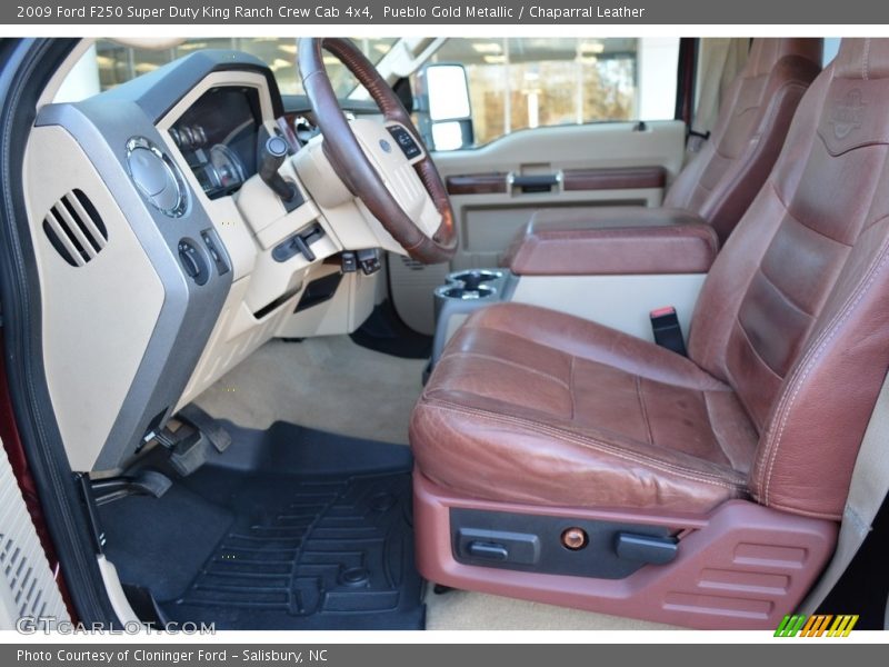 Pueblo Gold Metallic / Chaparral Leather 2009 Ford F250 Super Duty King Ranch Crew Cab 4x4