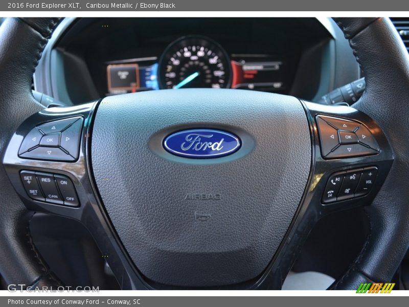 Caribou Metallic / Ebony Black 2016 Ford Explorer XLT