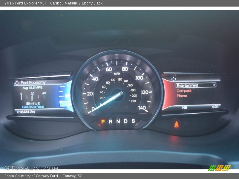 Caribou Metallic / Ebony Black 2016 Ford Explorer XLT