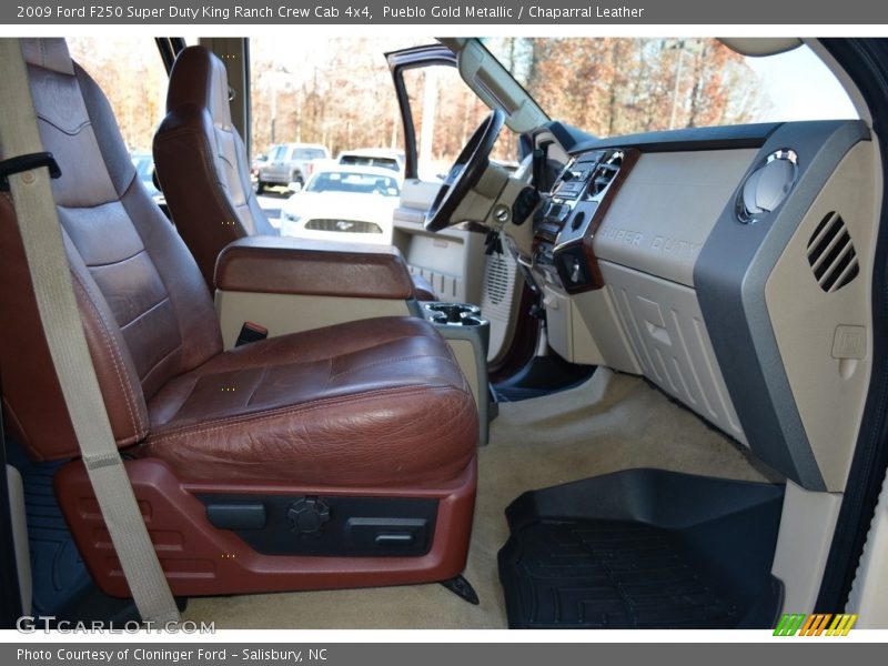 Pueblo Gold Metallic / Chaparral Leather 2009 Ford F250 Super Duty King Ranch Crew Cab 4x4