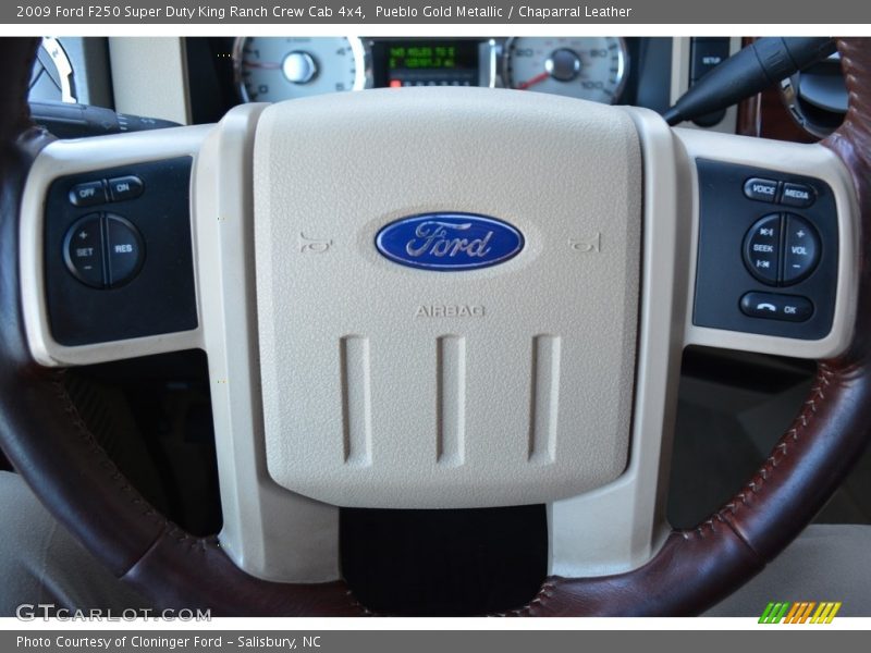 Pueblo Gold Metallic / Chaparral Leather 2009 Ford F250 Super Duty King Ranch Crew Cab 4x4