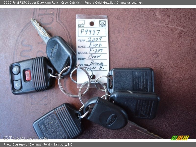 Pueblo Gold Metallic / Chaparral Leather 2009 Ford F250 Super Duty King Ranch Crew Cab 4x4