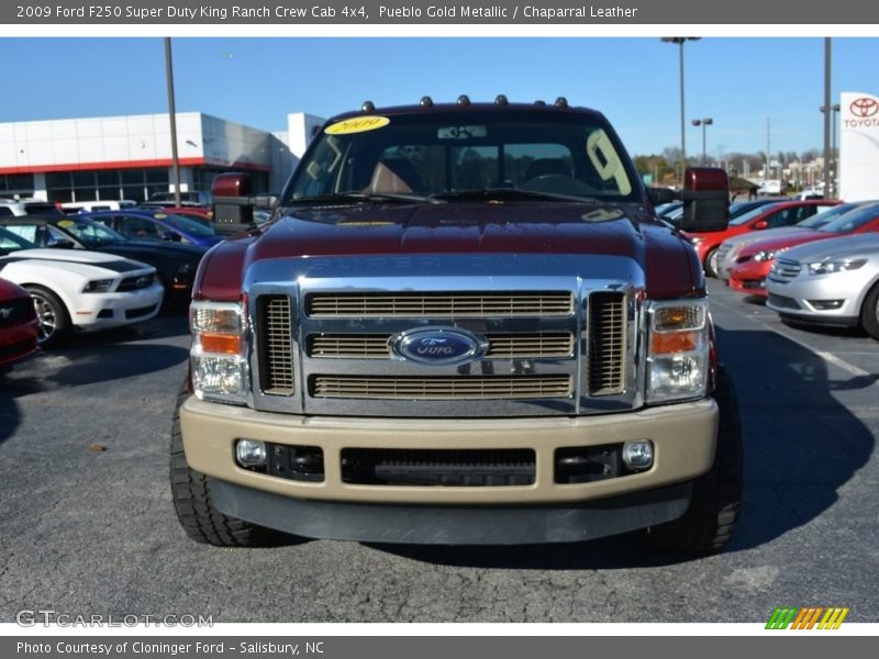 Pueblo Gold Metallic / Chaparral Leather 2009 Ford F250 Super Duty King Ranch Crew Cab 4x4