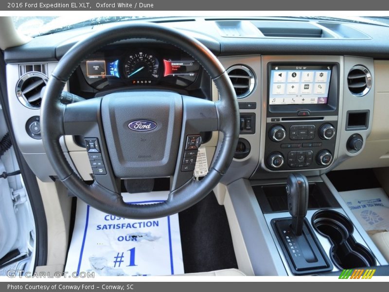 Oxford White / Dune 2016 Ford Expedition EL XLT