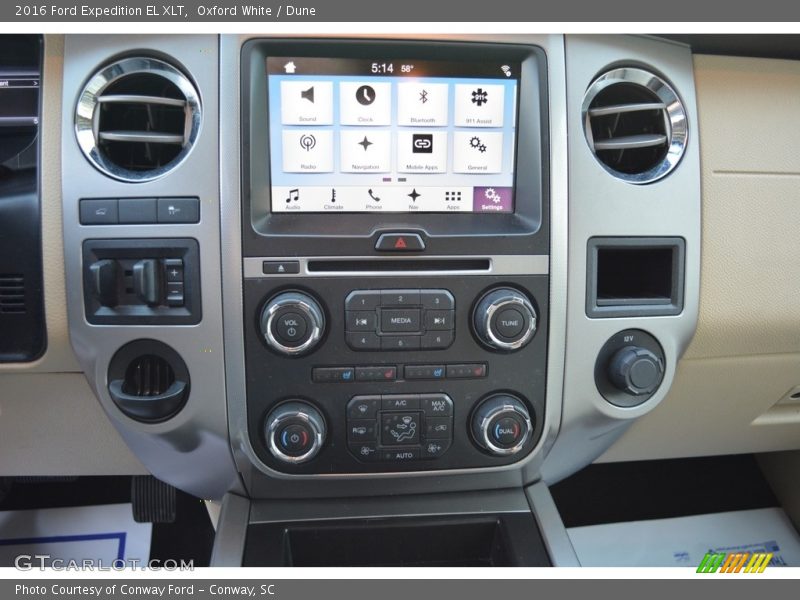 Oxford White / Dune 2016 Ford Expedition EL XLT