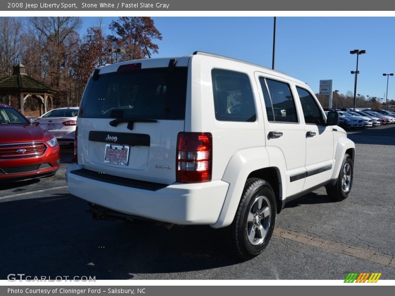Stone White / Pastel Slate Gray 2008 Jeep Liberty Sport