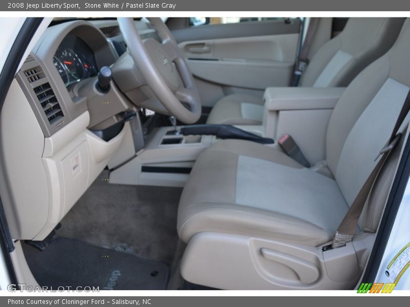 Stone White / Pastel Slate Gray 2008 Jeep Liberty Sport