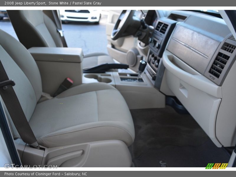 Stone White / Pastel Slate Gray 2008 Jeep Liberty Sport