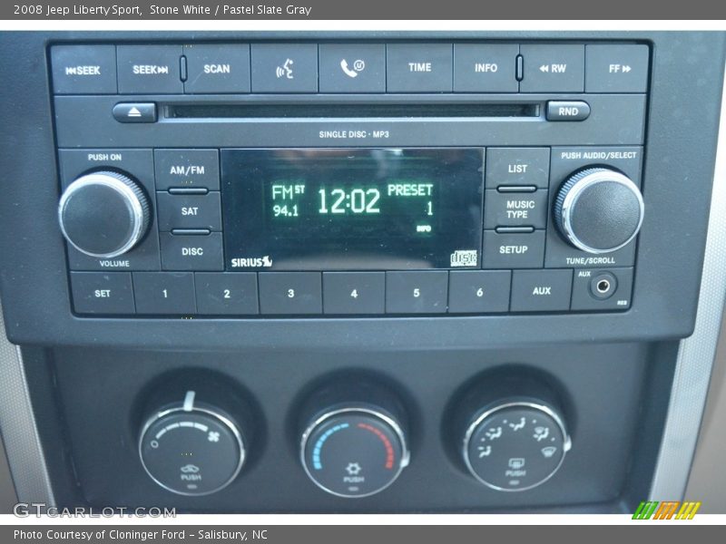 Stone White / Pastel Slate Gray 2008 Jeep Liberty Sport