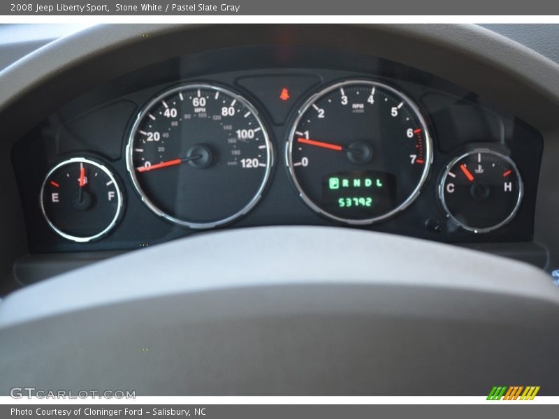 Stone White / Pastel Slate Gray 2008 Jeep Liberty Sport