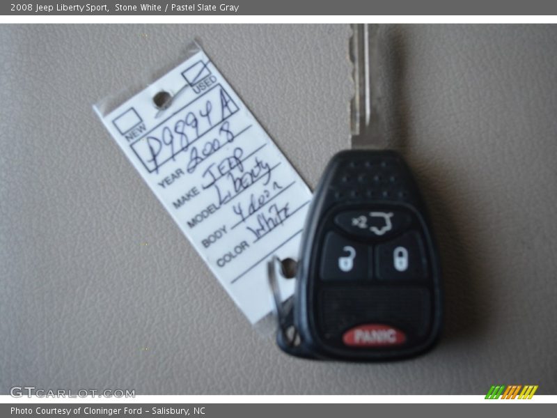 Stone White / Pastel Slate Gray 2008 Jeep Liberty Sport