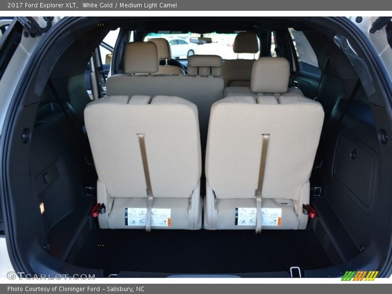 White Gold / Medium Light Camel 2017 Ford Explorer XLT