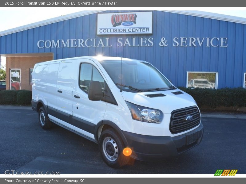 Oxford White / Pewter 2015 Ford Transit Van 150 LR Regular