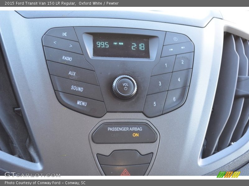 Oxford White / Pewter 2015 Ford Transit Van 150 LR Regular