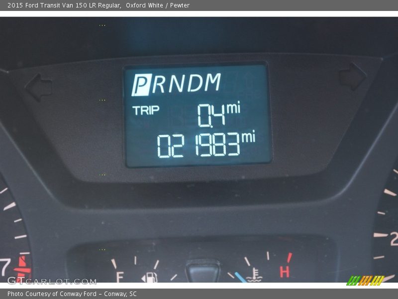 Oxford White / Pewter 2015 Ford Transit Van 150 LR Regular