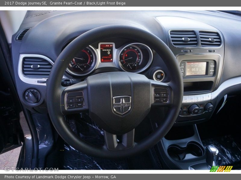 Granite Pearl-Coat / Black/Light Frost Beige 2017 Dodge Journey SE