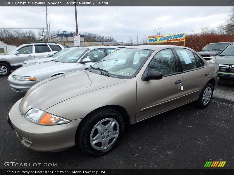 Sandrift Metallic / Neutral 2001 Chevrolet Cavalier LS Sedan